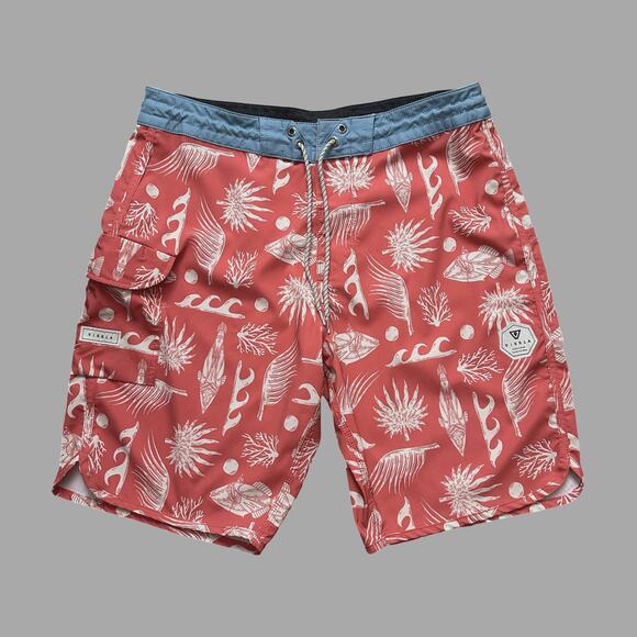 Vissla Humu Humu 20" Mens Boardshort Multicolor EUC Size 33" M107THUM - Picture 1 of 8